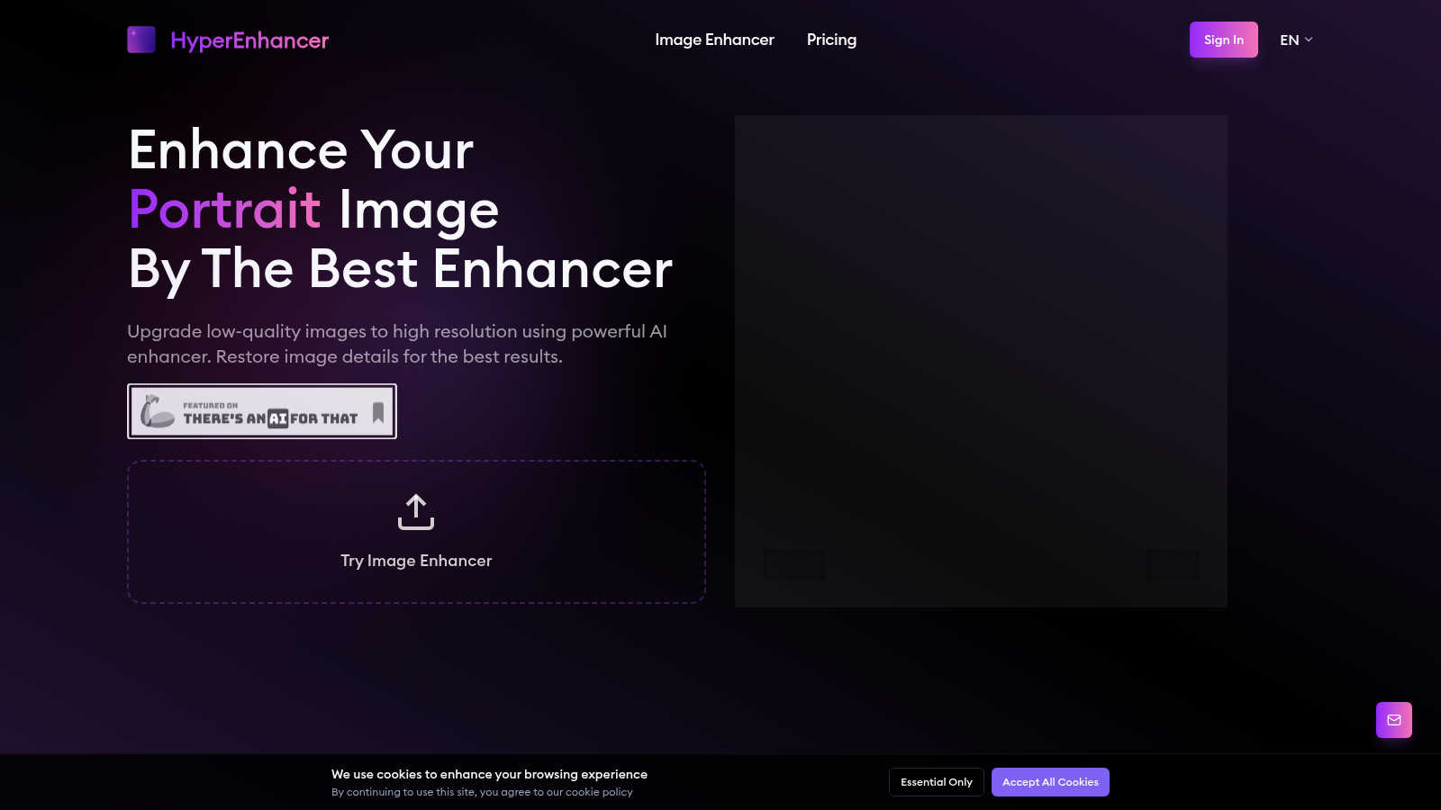 Hyper Enhancer application interface and features