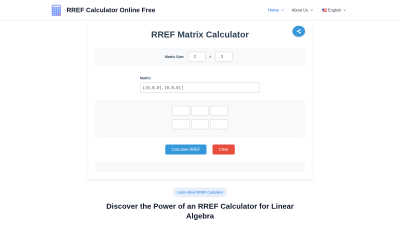 RREF Calculator - AI tool for Study Assistance