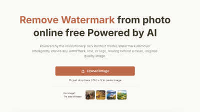 Remove Watermark from Photos - AI tool for Image & Photo