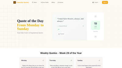 Calendar Quotes - AI tool for Personal Development