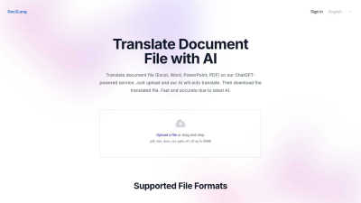 Doc2Lang - AI tool for Business & Finance