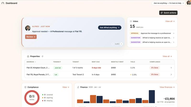 Abodient application interface and features