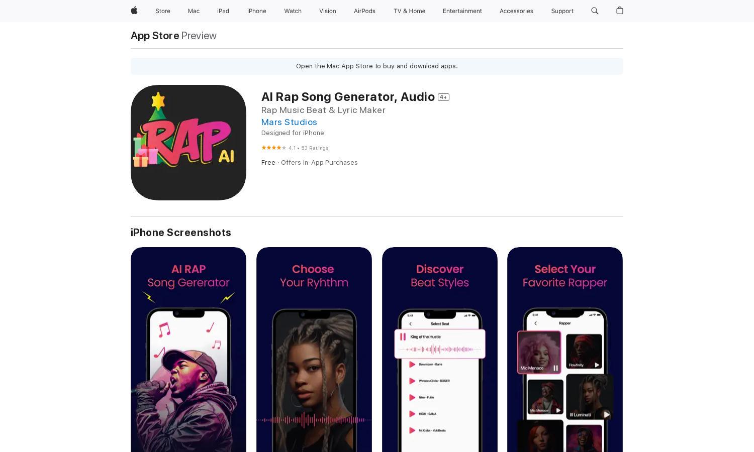 AI Rap Song Generator Website