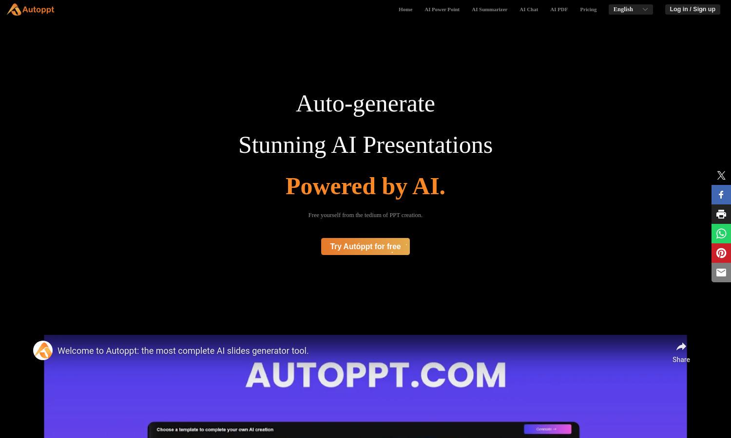 Autoppt Website