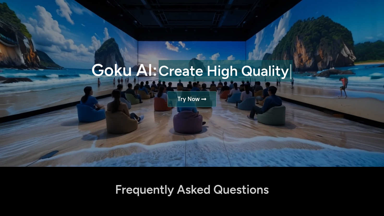 Goku AI application interface and features