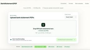 bank statement converter - product for Automation