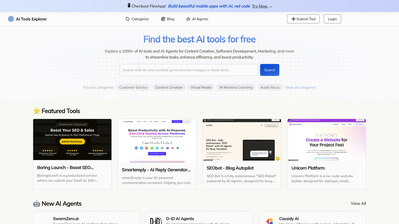 All The AI Tools application interface and features