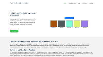 palettecolorgenerator.com - AI tool for Design Tools