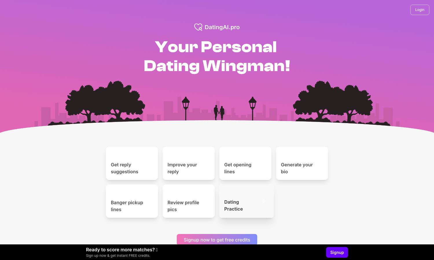 Dating AI Pro Website