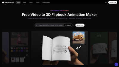 Flipbook3D - AI tool for Marketing