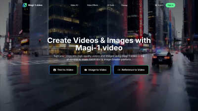 Magi-1 - AI tool for Content Creation