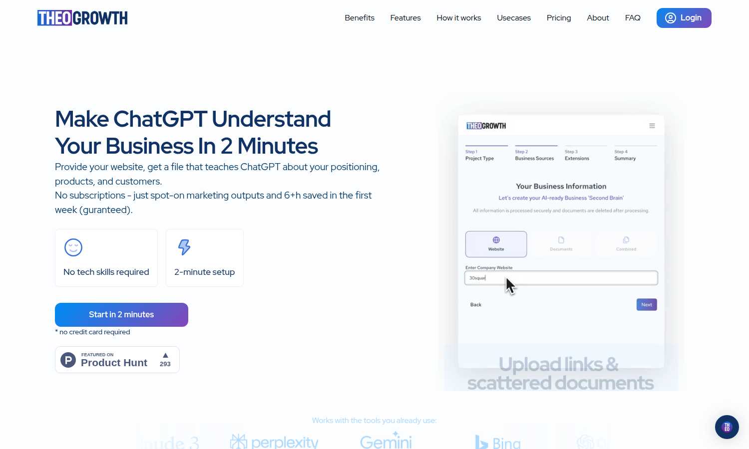 THEO application interface and features