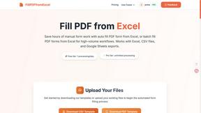 Fill PDF from Excel - product for Productivity & Management
