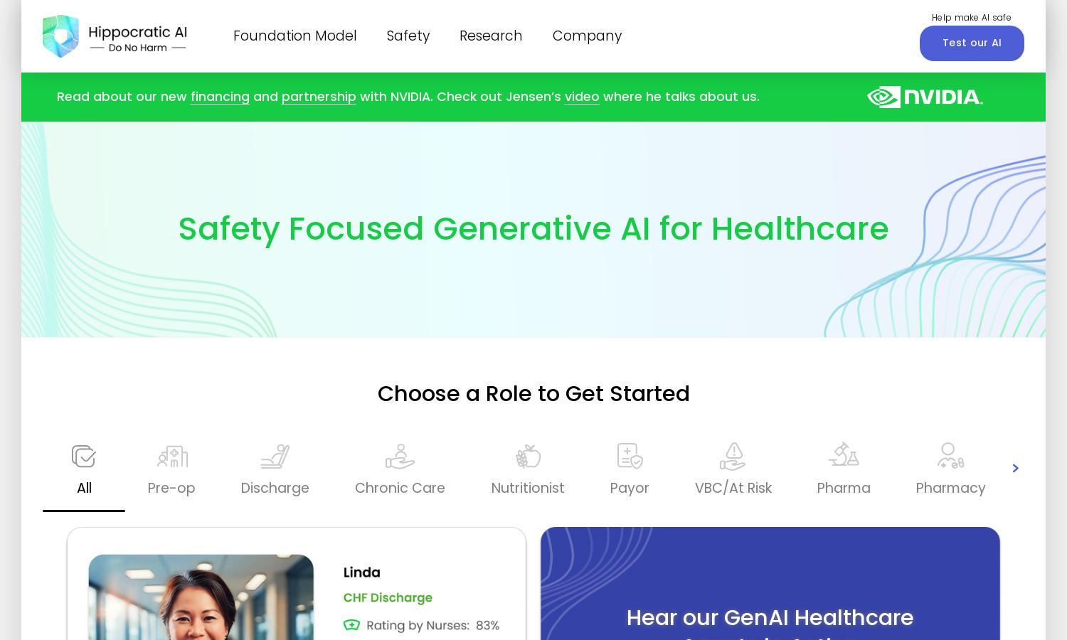 Hippocratic AI Website