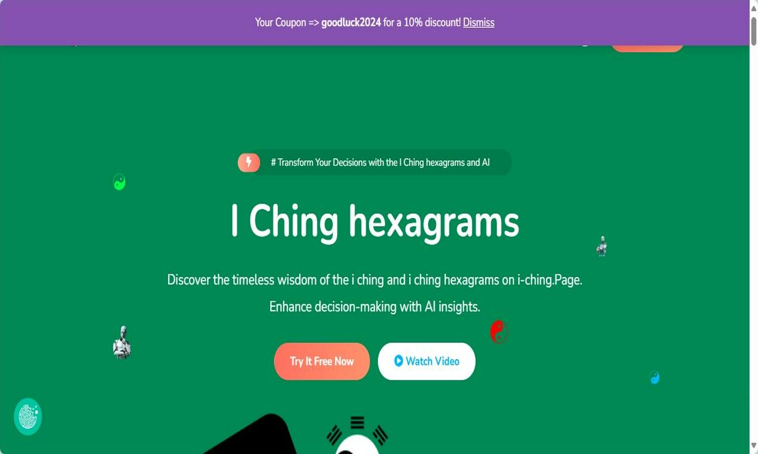 I Ching Page Website