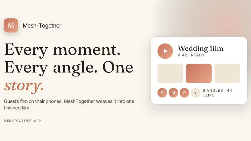 Mesh Together application interface and features