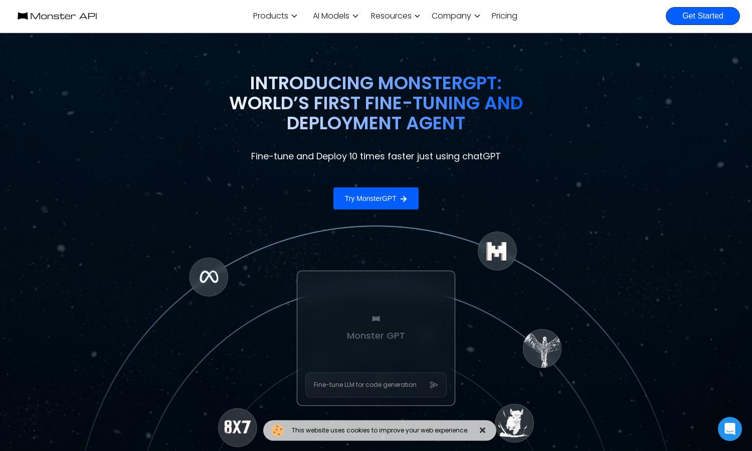 MonsterAPI Website