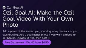 Ozil Goal AI - product for Lifestyle & Entertainment