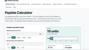 Peptide Calculator Pro - product for Health