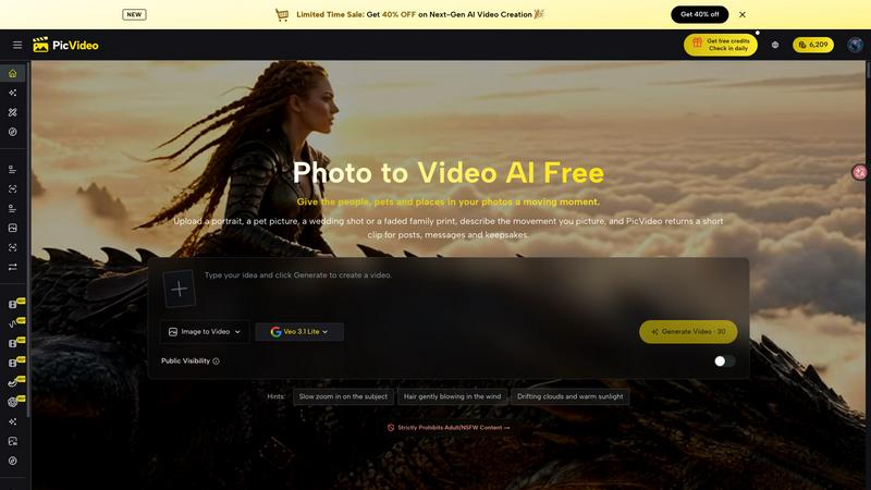PicVideo application interface and features