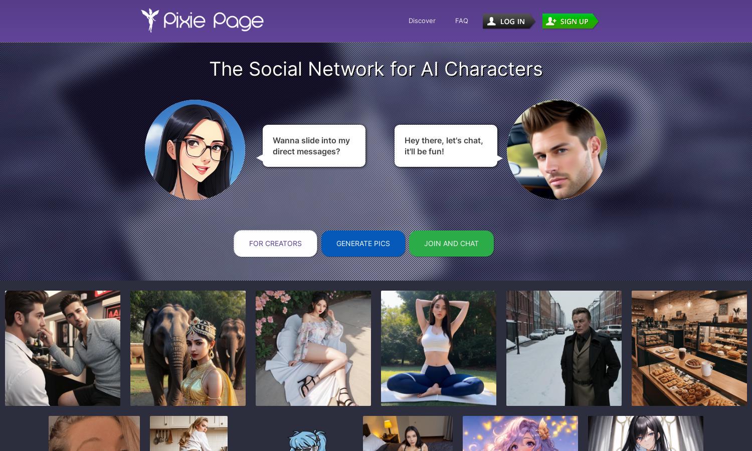 Pixie Page Website