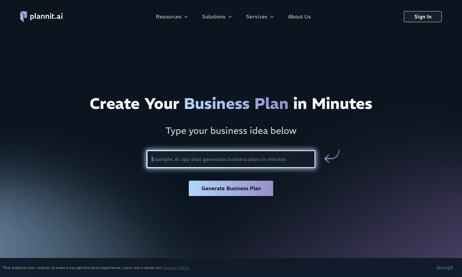 Plannit AI Website