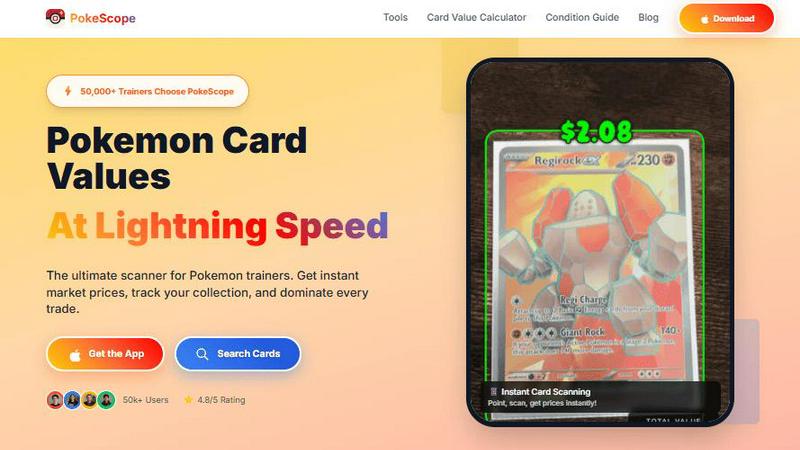 PokeScope application interface and features