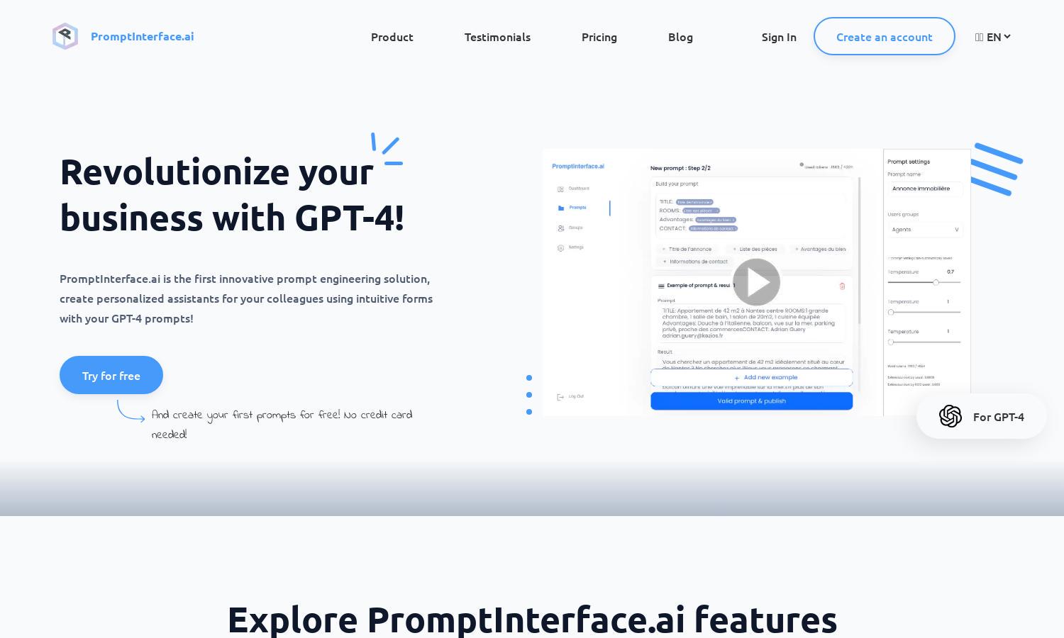 PromptInterface.ai Website