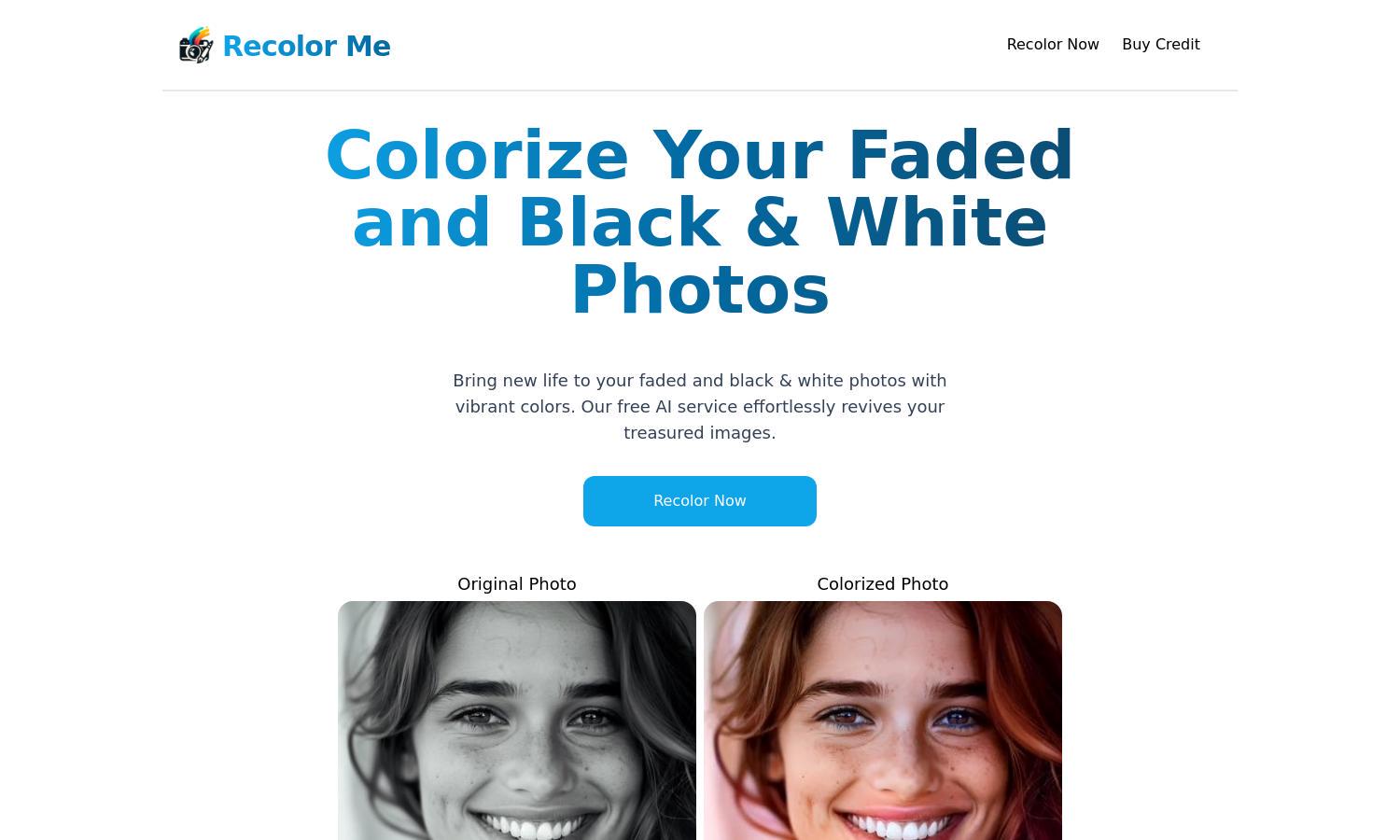 Recolor Me Website