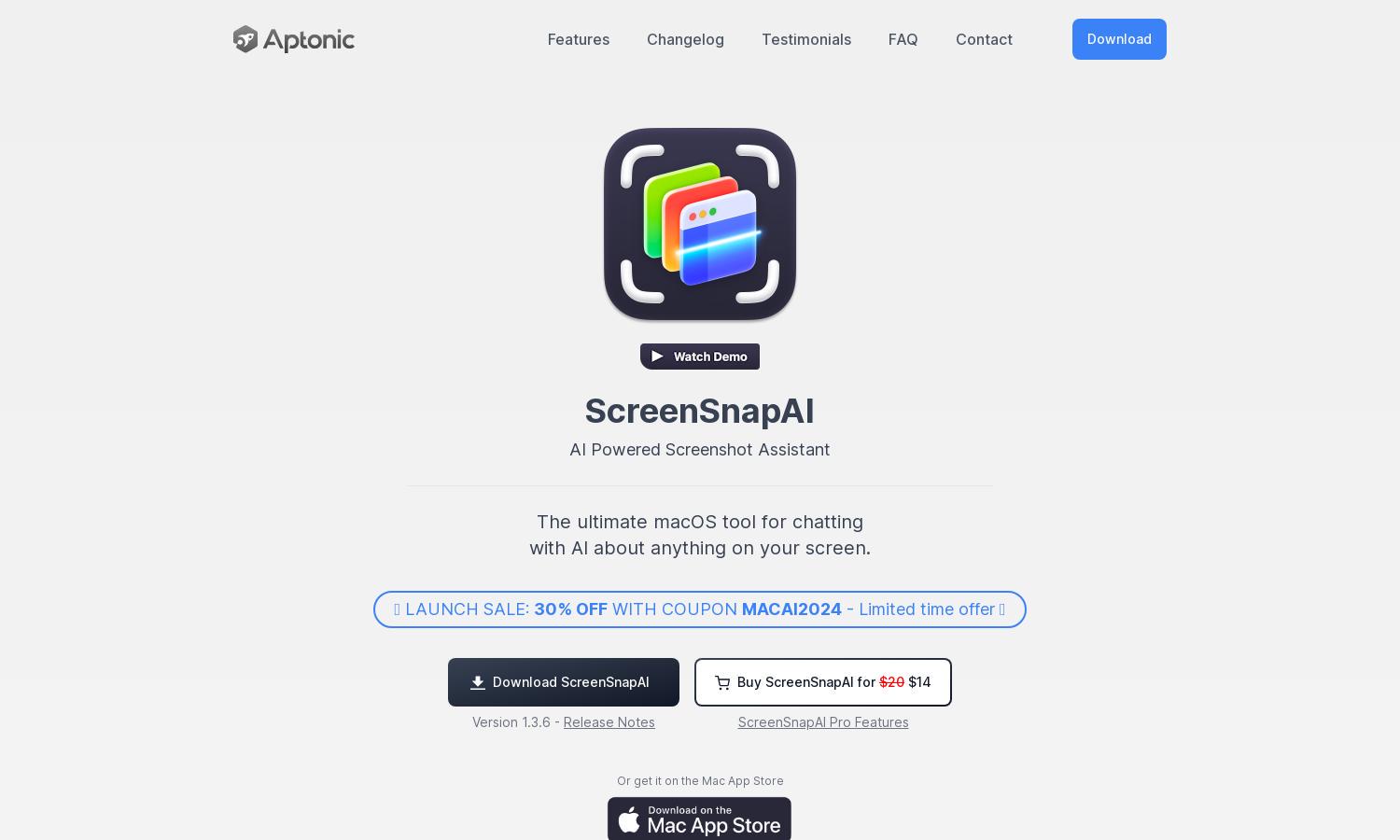 ScreenSnapAI Website