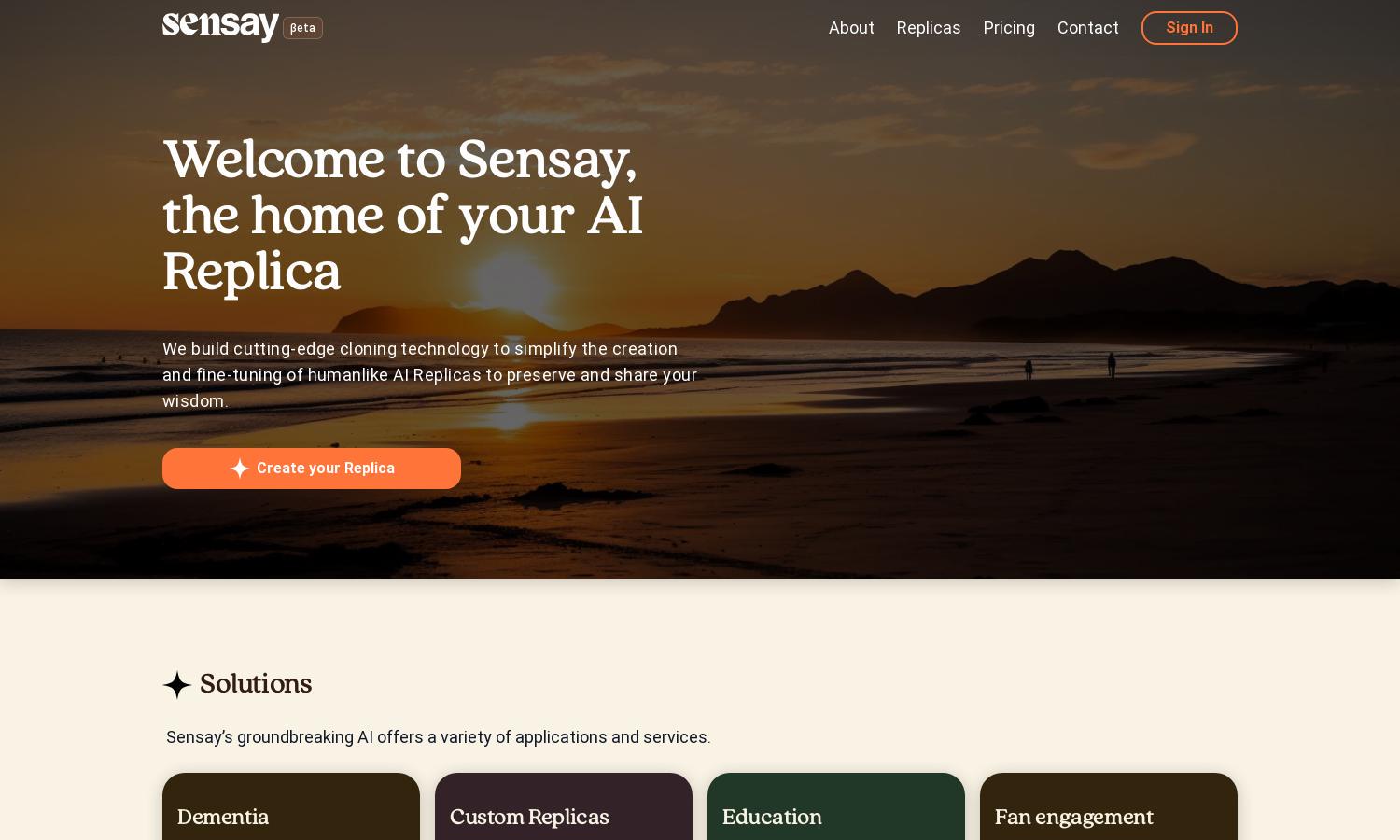 Sensay Website