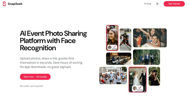 SnapSeek application interface and features