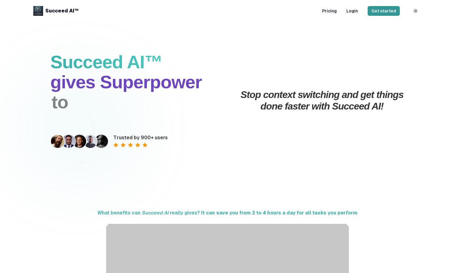 Succeed AI Website