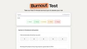 TripleTen Burnout Test - product for productivity