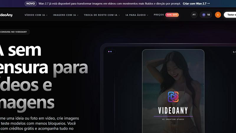 VideoAny application interface and features