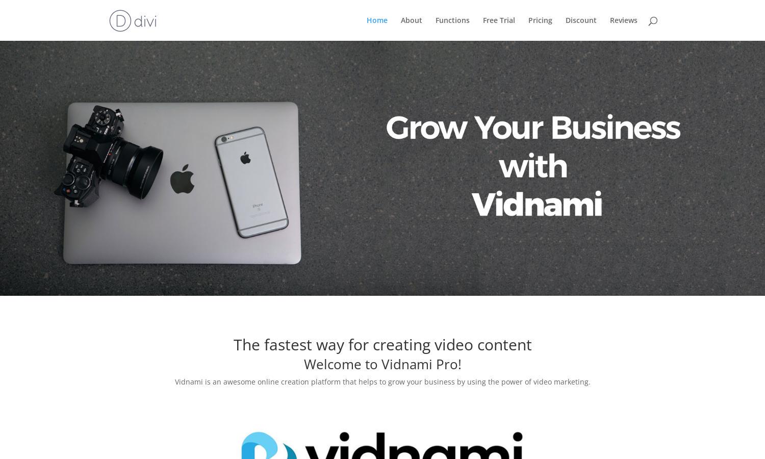 Vidnami Pro Website