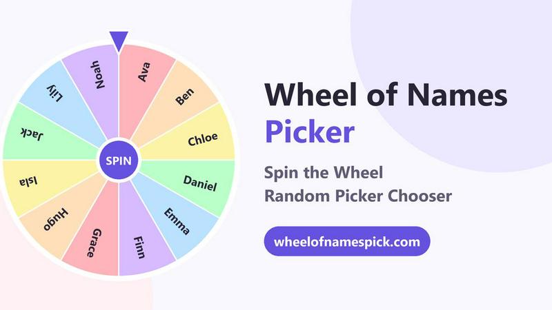 Wheel of Names Picker AI application interface and features