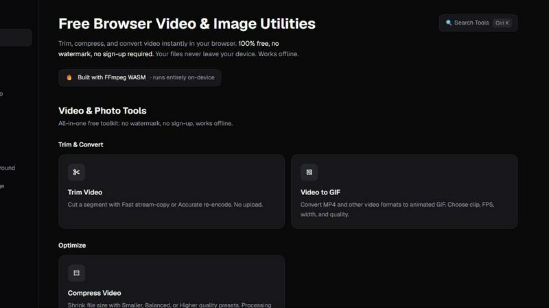 ClipUtils application interface and features