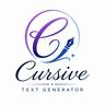 cursive text generator