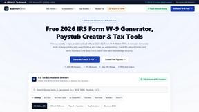EasyW9Form - product for Business & Finance