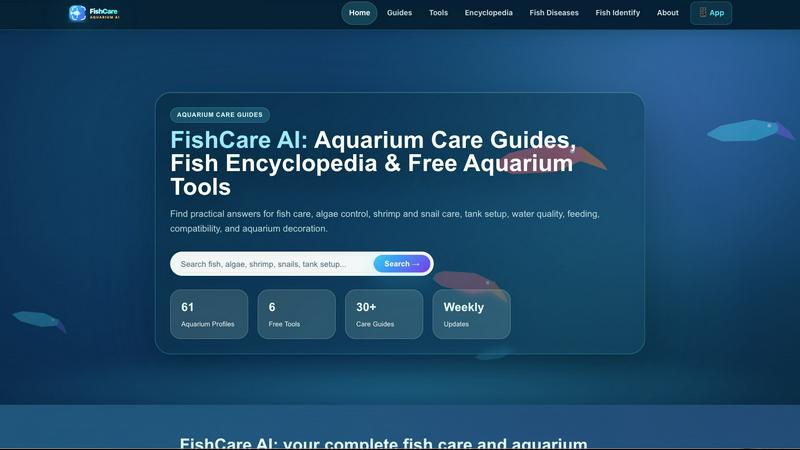 FishCare AI application interface and features