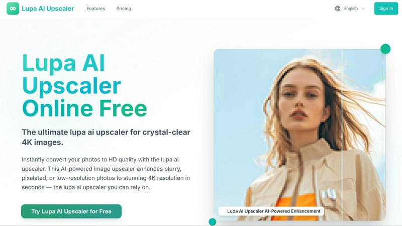Lupa AI application interface and features